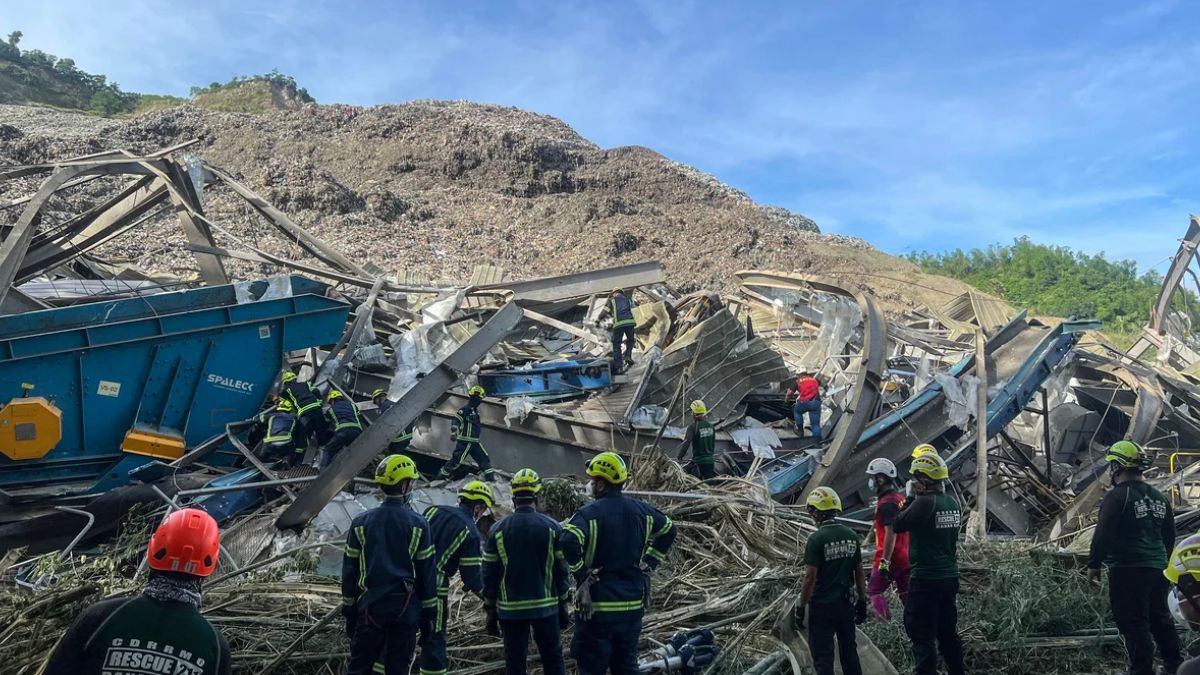 Mountain of Garbage Collapses at Philippine Landfill, Leaving One Dead and Dozens Feared Trapped